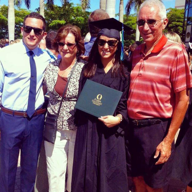 Miss Jennas Graduation Miss Jenna's Graduation photo with her early childhood education bachelor's degree.